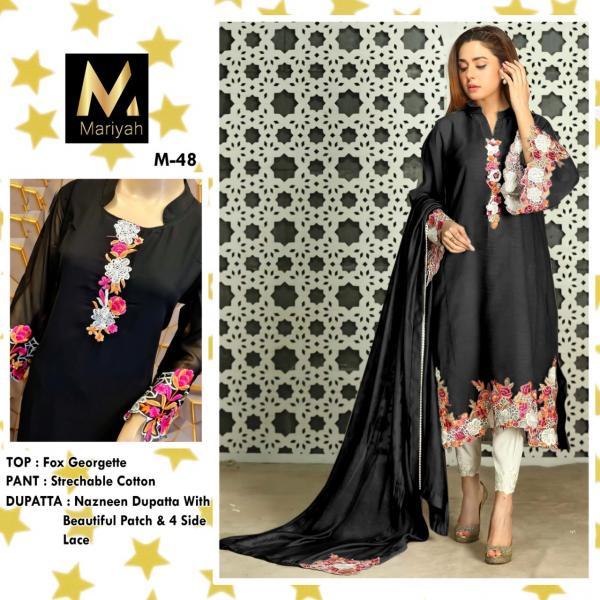 Mariyah M 48 Georgette Wear Designer Ready Made Collection